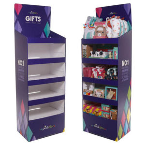 Freestanding Cardboard Toy Display with Custom Designs - IT956