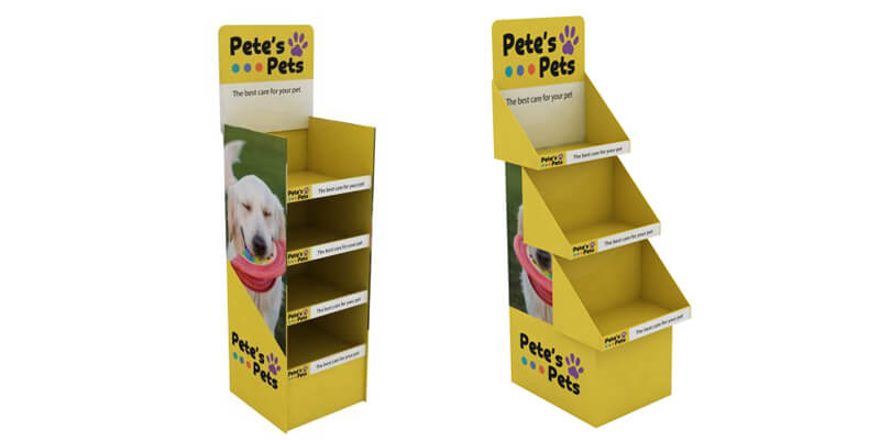 yellow pet store display