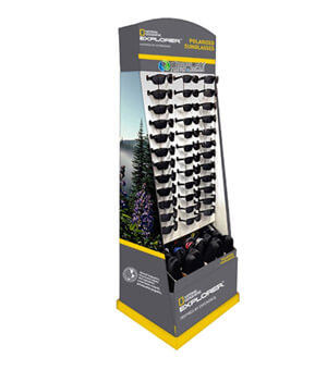 cardboard sunglasses display