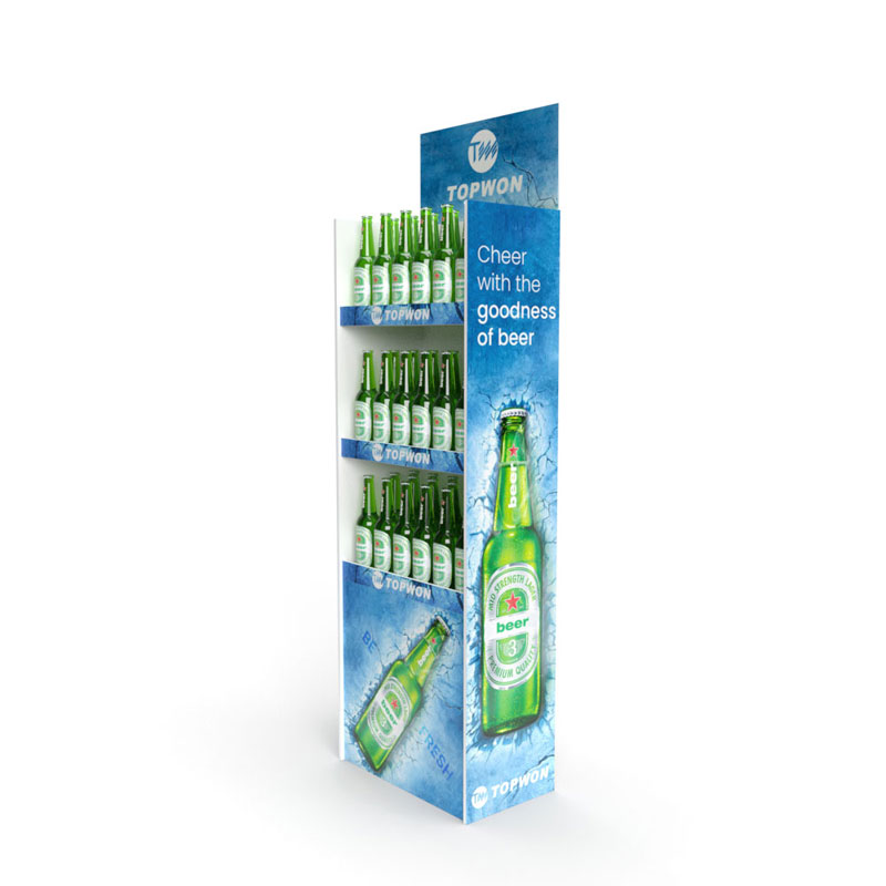 cardboard beer display