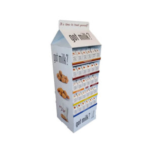 Cardboard Milk Display for Retail - IBW1575