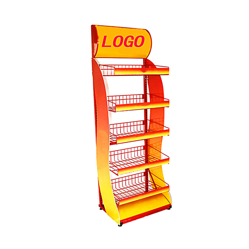 Custom Logo Metal Floor Display Stand MMD-007