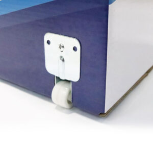 cardboard box with wheels