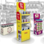 Supermarket POP display rack