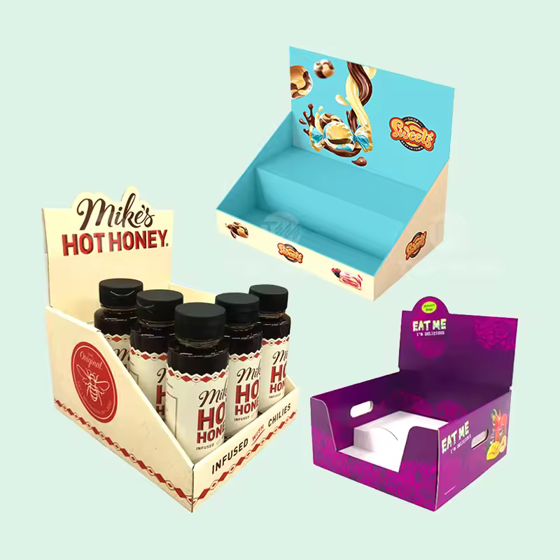 beverage counter cardboard display box
