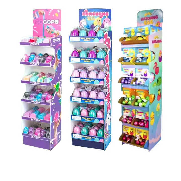 chocolate toy egg display for easter