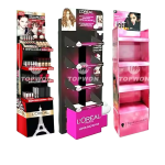 cardboard cosmetic stand for shop