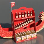 Dragon Boat Festival Corrugated Paper Drinks Promotional Display