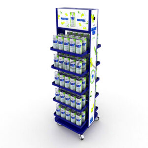 Bubble Tea Metal Vertical Display Stand