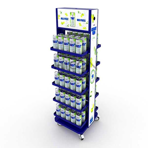 Bubble Tea Metal Vertical Display Stand