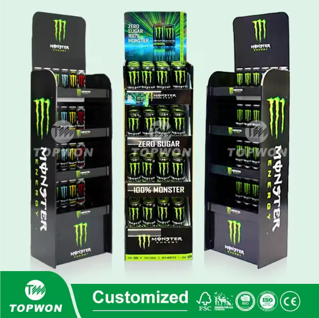 cardboard 16 oz can displays