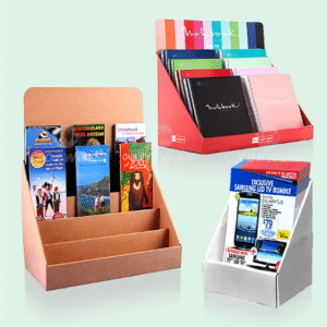 cardboard single book display rack