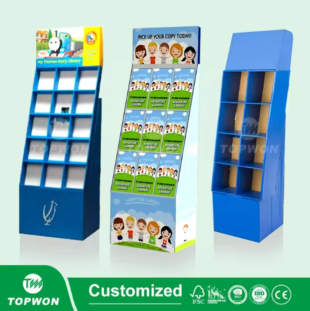 custom cardboard book display stands