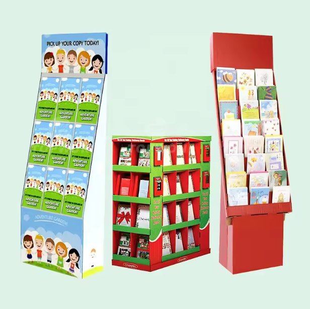 custom cardboard book display stands