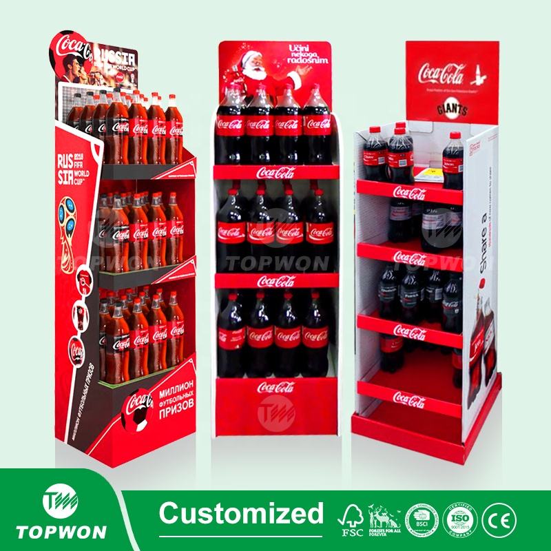 Cardboard Bottle Display Rack