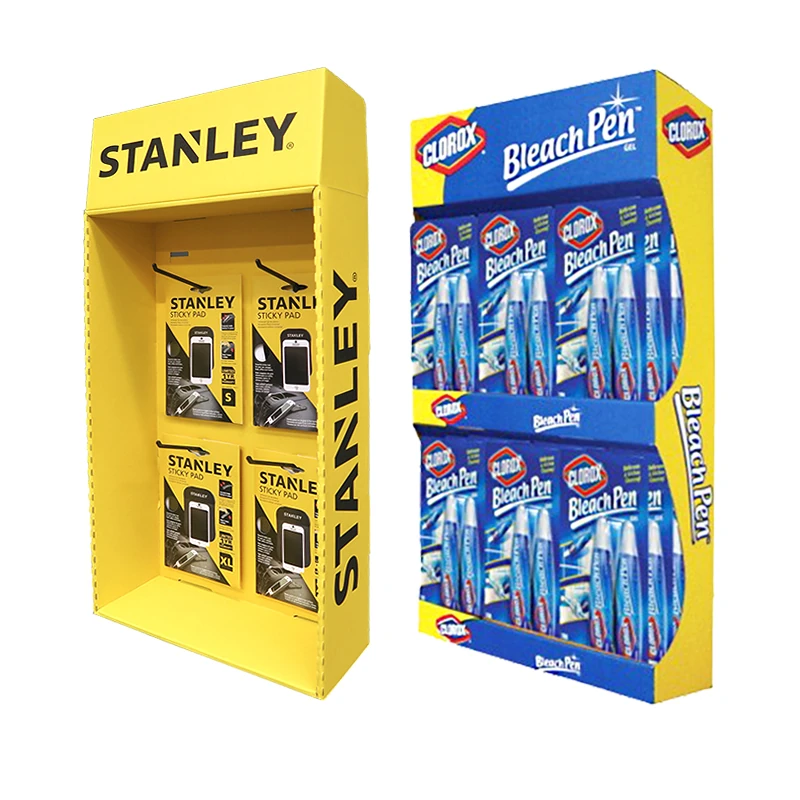 wall display rack with hooks