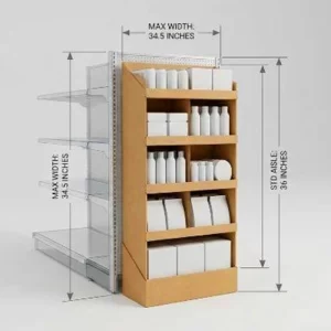 Cardboard End Cap Wine Shelf Display
