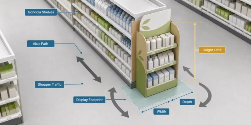 Cardboard end cap display rack