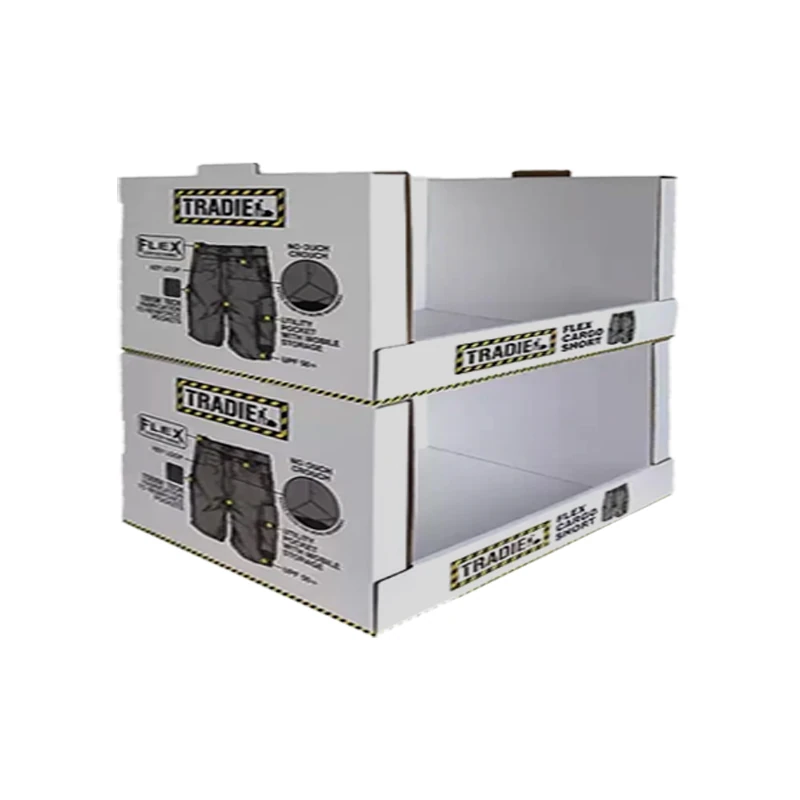 2-Tier Cardboard PDQ Display Rack